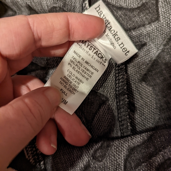 Haystacks Black and White Patterned Pants - Picture 4 of 6